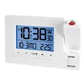 Produktbild: Miraval Funk-Projektionswecker: Digital, Datums- und Temperaturanzeige, Wochentag, Snooze, Hintergrundbeleuchtung, Projektion mit rotem LED-Licht, 180° Rotation