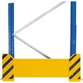 Produktbild: Rammschutzwand B1100xH400 mm schwarz/gelb Einfachregal - Artikel: 7830493481