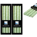 Produktbild: 2 x 4 Stearin Stabkerzen Mint 250 x 22 mm Kerzenfarm Kerzen Candle Set