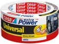 Produktbild: tesa Extra Power Universal Gewebeband Ductape wetterfest Weiß - 25 m x 50 mm