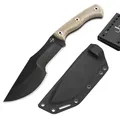 Produktbild: BÖKER PLUS® Tracker 2.0 - großes Bushcraft-Messer mit Kydex-Scheide & Gürtel-Adapter - Outdoor- & Survival-Messer mit schwarzer Carbonstahl Klinge - robustes 1095 Batoning Knife in Geschenk-Box