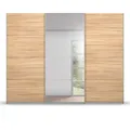Produktbild: Schwebetürenschrank Sonoma Eiche - alufarben - mit Spiegel - 271x210 cm