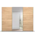 Produktbild: Schwebetürenschrank Sonoma Eiche - alufarben - mit Spiegel - 271x210 cm