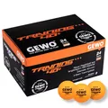 Produktbild: GEWO Tischtennisbälle Training 40+ - 3 Sterne Tischtennis-Ball aus ABS Plastik mit Naht - Hochwertige Plastik Trainingsbälle, Durchmesser 40+mm, Orange