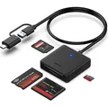 Produktbild: BENFEI Kartenlesegeräte 4in1 Kartenleser USB 3.0 C auf SD Micro SD MS CF