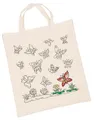 Produktbild: Tasche Tragetasche Baumwolle Schmetterlinge zum ausmalen NEU mit 8 Textilstifte