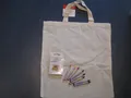 Produktbild: Tasche Beutel Tragetasche aus Baumwolle z. selber bemalen NEU mit 8 Textilstifte