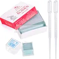 Produktbild: HATANSE 50 Stück Vorgereinigte Mikroskop-Objektträger und 100 Stück Mikroskop-Abdeckgläser Microscope Slides