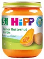Produktbild: HiPP Bio Butternut-Kürbis (6 x 125g), für Babys ab 5. Monat, ohne Salzzusatz, das Gemüse-Gläschen ideal zum Beikoststart, in bester Bio-Qualität