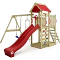 Produktbild: Spielturm Wickey MultiFlyer mit Schaukel und Rutsche in Rot - Rot