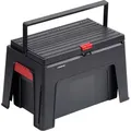 Produktbild: Meister Tritthocker 3 In 1 - 460 X 280 X 300 Mm - Mit Werkzeugkiste & Werkzeugeinlage - 150 Kg Tragfähigkeit - Polypropylen / Werkzeugkoffer / Werkzeugbox / Werkzeugkasten / Werkstatthocker / 9095100