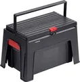 Produktbild: Meister Tritthocker 3 in 1 -460 x 280 x 300 mm - Mit Werkzeugkiste & Werkzeugeinlage -150 kg Tragfähigkeit - Aus stabilem Polypropylen / Werkzeugbox / Werkzeugkasten / Werkstatthocker /9095100 Schwarz