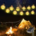 Produktbild: 5m Solar Lichterkette LED Kugel Partylichterkette Innen Außen Garten Beleuchtung