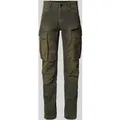 Produktbild: G-Star Raw Regular Fit Hose mit Cargotaschen Modell 'Rovic zip 3d' in Oliv, Größe 34/34