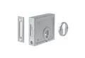 Produktbild: BASI Türzusatzschloss Aufschraubschloss (Packung), PZ-Lochung, Dorn 60 mm, Schließblech und Schlüsselschild, DIN R/L