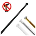Produktbild: Sanilo Duschvorhangstange 90 - 160 cm oder 120 - 220 cm in schwarz, gold, weiß, chrom, Ø 28 mm, ausziehbar, Klemmstange, geklemmt, Aluminium, einfache Montage ohne Bohren, für Duschvorhang, bis zu 10 Kg belastbar schwarz Ø 28 mm x 120 cm - 220 cm
