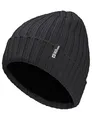 Produktbild: Jack Wolfskin Unisex Rib Knit Beanie-Mütze, Schwarz, Einheitsgröße EU