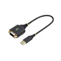 Produktbild: StarTech.com 30cm USB auf Seriell Adapter, COM-Retention, FTDI, USB-A zu DB9 Kabel, USB RS232, Wechselbare Schrauben/Muttern
