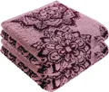 Produktbild: Erwin Müller Handtuch Mandala 2er-Pack Altrosa/Beere Größe 50x100 cm - besonders flauschig, voluminös, äußerst saugfähig