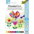 Produktbild: Folia Fensterfolie 455409, bunt, selbsthaftend, 23 x 33cm, Bastelfolie