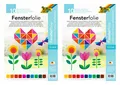 Produktbild: folia 455409 - Fensterfolie, selbsthaftend, transparent, farbig Sortiert, ca. 23 x 33cm, 10 Blatt - ideal zur Gestaltung von Fensterbildern (2)