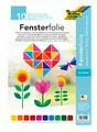 Produktbild: folia 455409 - Fensterfolie, selbsthaftend, transparent, farbig sortiert, ca. 23 x 33cm, 10 Blatt - ideal zur Gestaltung von Fensterbildern
