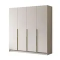 Produktbild: Lookway Kleiderschrank, Kaschmir, Gold, Holzwerkstoff, Uni, 2 Schubladen, Rechteckig, 200x200x57 cm, Schlafzimmer, Kleiderschränke, Drehtürenschränke