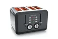 Produktbild: Arendo Toaster 4-Scheiben, Edelstahl Automatik, Wärmeisolierendes Doppelwandgehäuse, 4 kurze Schlitze, für 4 Scheiben, 1630 W, Bräunungsgrad 1-6, Aufwärm- & Auftaufunktion, GS-zertifiziert