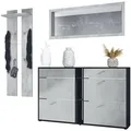 Produktbild: Vladon Garderobe, Hellgrau, Holzwerkstoff, 215x210x28 cm, Garderobe, Garderoben-Sets & Serien, Garderoben-Sets