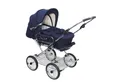 Produktbild: Eichhorn Kinderwagen Kombi-Kinderwagen Designer 2in1 Retro - umbaubar - von 0-3 Jahre, (inklusive Babytragetasche und Sportwagenaufsatz), robuste Luftkammer-Räder, umbaubar zum Sportwagen - made in EU