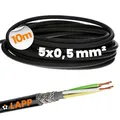 Produktbild: Lapp 10m LiYCY 5x0,5 mm² Geschirmte Steuerleitung - Signalkabel Schwarz