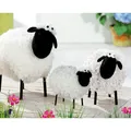 Produktbild: Dekofigur Indoor - Gilde Metall-Schaf Wolli 23 cm - Metallkörper Wolle Skulptur