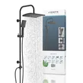 Produktbild: Duschset MALLORCA Duschsäule mit großer Regendusche Handbrause mit 3 Strahlar...