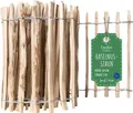 Produktbild: Creative Home Staketenzaun 5m x 50cm (LxH) | Haselnusszaun Rollzaun Lattenabstand 7-9 cm | Gartenzaun Holzzaun Rasenkante Blumenbeet Umrandung