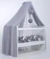 Produktbild: Baby Fancyroom Betthimmel für Babybett, Prinzessib Babywiege, Moskitonetz, Beistellbett Himmel, Babyzimmer Deko, Baldachin Kinderzimmer aus Premium Tüll (Hellgrau)