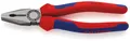 Produktbild: KNIPEX 03 02 200 Kombizange mit Mehrkomponenten-Hüllen schwarz atramentiert 2...