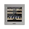 Produktbild: Klarstein Einbau-Weinkühlschrank, 2 Zonen Getränkekühlschrank Klein, Kleiner Weinschrank 85L, Wein-Kühlschrank Klein mit Glastür, Indoor/Outdoor Flaschenkühlschrank, Wine Fridge 36 Flaschen