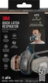 Produktbild: 3M Quick Latch Atemschutzmaske 6502QLKIT-1, A2P3, für Lackierarbeiten und Pestizide, mit Cool Flow Ventil, Wiederverwendbar