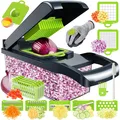 Produktbild: 16 in 1 Gemüseschneider Multifunktionaler Vegetable Chopper Edelstahl