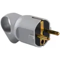 Produktbild: Legrand - Schutzkontakt-stecker Knickschutz Mit Ausziehhilfe Grau Stecker & Kupplungen