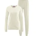 Produktbild: Living Crafts - Betty | Schlafanzug - Sanftes Interlock-Jersey, Bequeme Feinripp-Abschlüsse, Eingenähtes Elastisches Band, Rundhalsausschnitt, 100% Bio-Baumwolle (M, Natural)