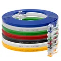 Produktbild: CAT 6 Patchkabel Netzwerkkabel Flachkabel Ethernet LAN Internet Kabel 0,25m- 15m