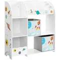 Produktbild: KINDERREGAL mit Buchablage und 2 Aufbewahrungsboxen