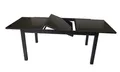 Produktbild: Gartentisch Alu Glas Ausziehtisch  Tisch TORINO 240x100cm grau schwarz, 2. WAHL