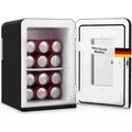 Produktbild: Sommertal KS15 Mini Kühlschrank, zum kühlen und heizen, Volumen 15L, AC für Haus Steckdose und DC für Auto 12V Betrieb, Bierkühlschrank lautlo... - Schwarz