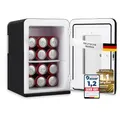 Produktbild: Sommertal KS15 Mini Kühlschrank, kühlen und wärmen, Volumen 15L, 230V für Zimmer Steckdose und 12V DC für Auto, Bierkühlschrank, Getränkekühlschrank, Minibar klein tragbar