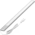 Produktbild: Oktaplex LED Unterbauleuchte Küche Flach Aluminium 58cm Küchenlicht Warmweiß mit Schalter