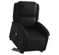 Produktbild: vidaXL Sessel Massagesessel mit Aufstehhilfe Schwarz Kunstleder (1-St)