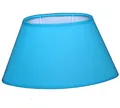 Produktbild: Dirk Davids Leuchten GmbH Lampenschirm Lampenschirm für Tischleuchte Chintz Aqua Blau Oval 24-14-14cm, Vielseitig verwendbar