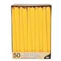 Produktbild: 17970 50 Leuchterkerzen Ø 2.2 x 25 cm, gelb